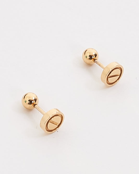 Cartier Gold Love Stud Earrings