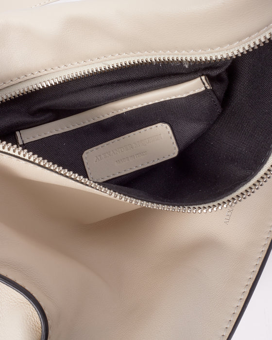 Alexander McQueen White Leather Shoulder Bag