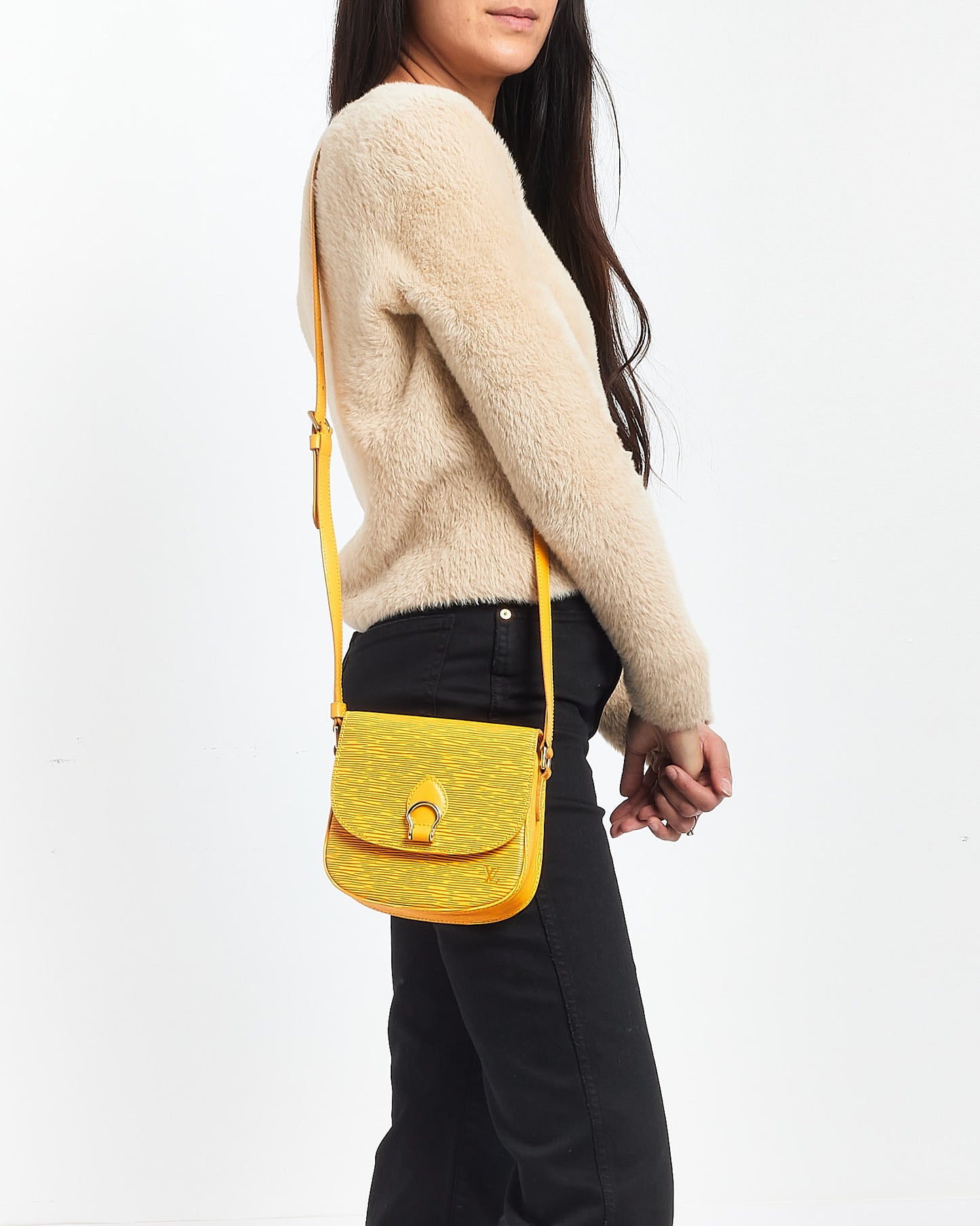 Louis Vuitton Yellow Epi Leather Saint Cloud PM Shoulder Bag