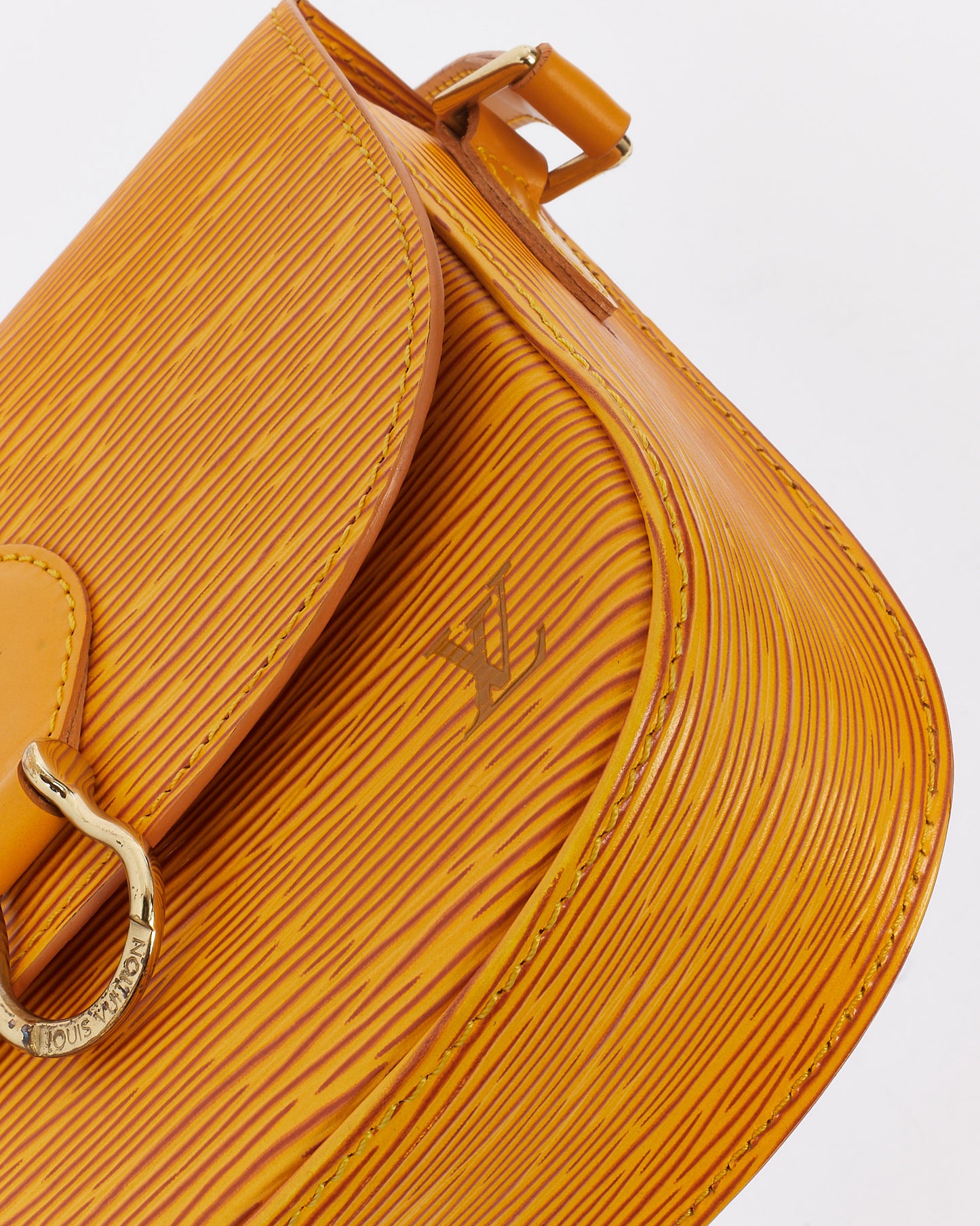 Louis Vuitton Sac à bandoulière Saint Cloud PM en cuir épi jaune