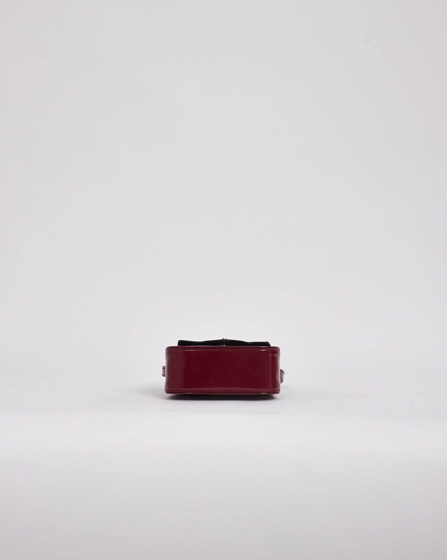 Versace Burgundy Patent Leather Mini 'La Medusa ' Bag