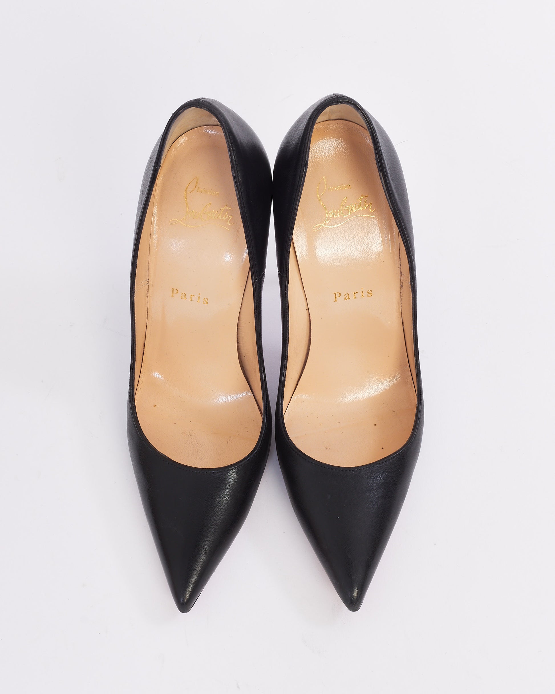 Explore a Christian Louboutin Black Leather Nappa 120mm So Kate