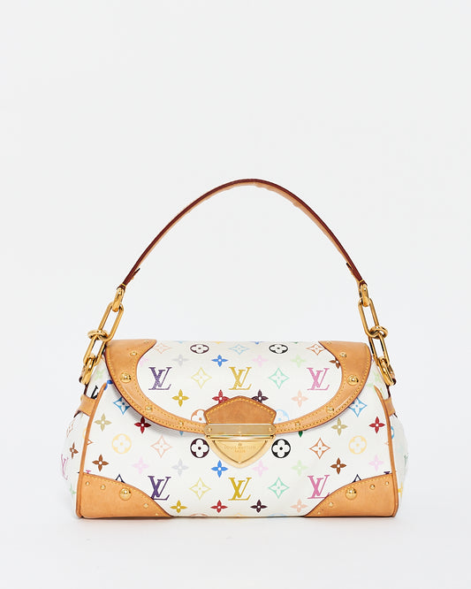 Louis Vuitton White Monogram Multi Murakami Canvas Beverly Shoulder Bag