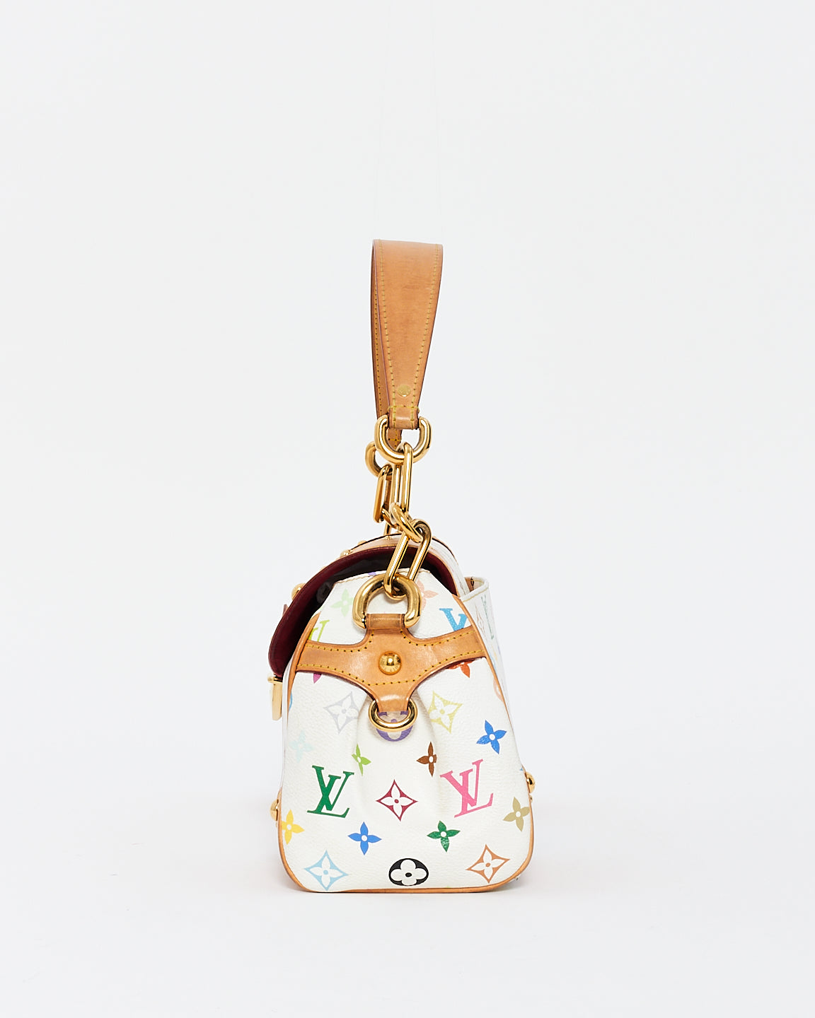 Louis Vuitton White Monogram Multi Murakami Canvas Beverly Shoulder Bag