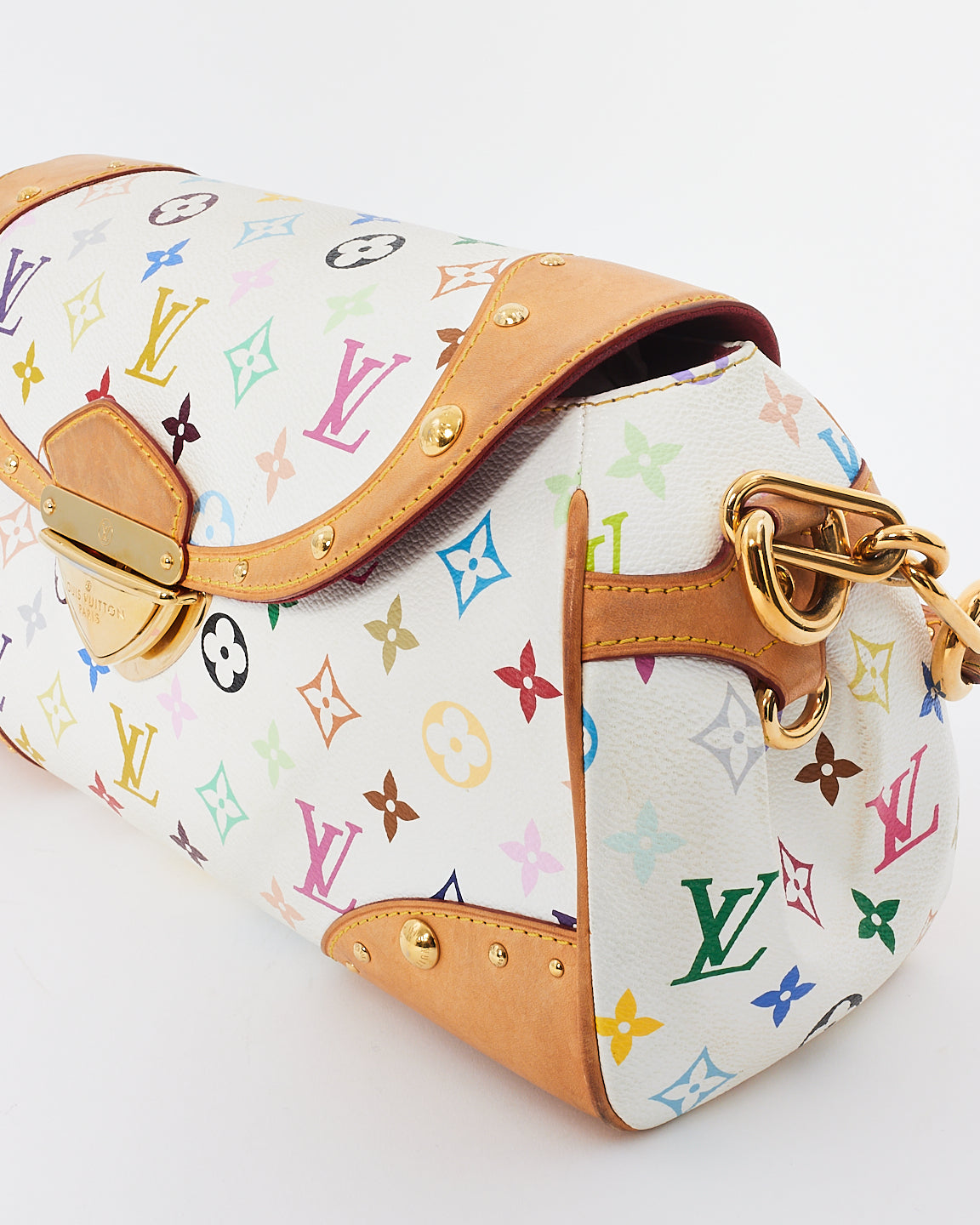 Louis Vuitton White Monogram Multi Murakami Canvas Beverly Shoulder Bag