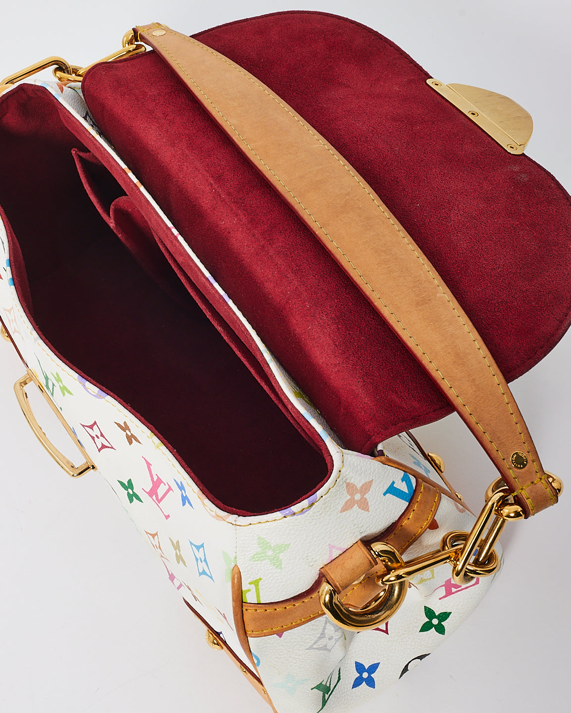 Louis Vuitton White Monogram Multi Murakami Canvas Beverly Shoulder Bag