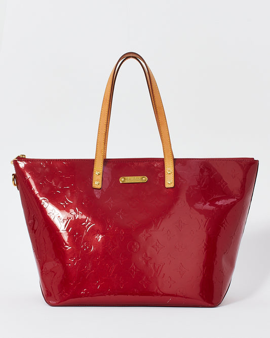 Louis Vuitton Rouge (Pomme D'Amour) Monogramme Vernis Bellevue GM Sac fourre-tout