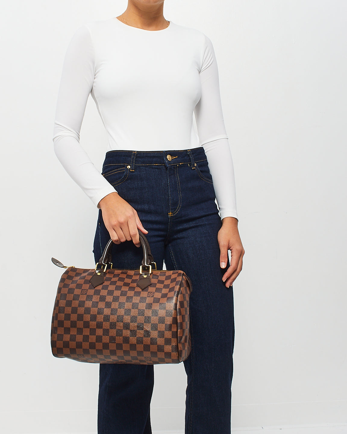 Louis Vuitton Damier Ebene Speedy 30 Bag