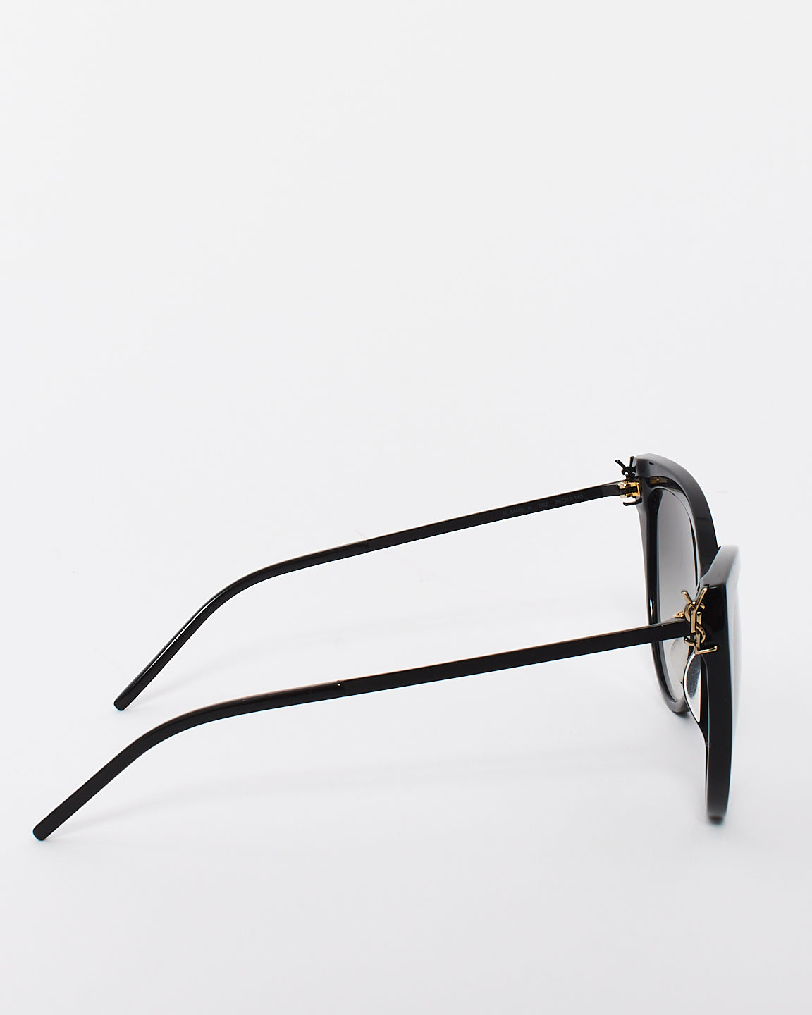 Saint Laurent Black Acetate Cat Eye Sunglasses SLM48S