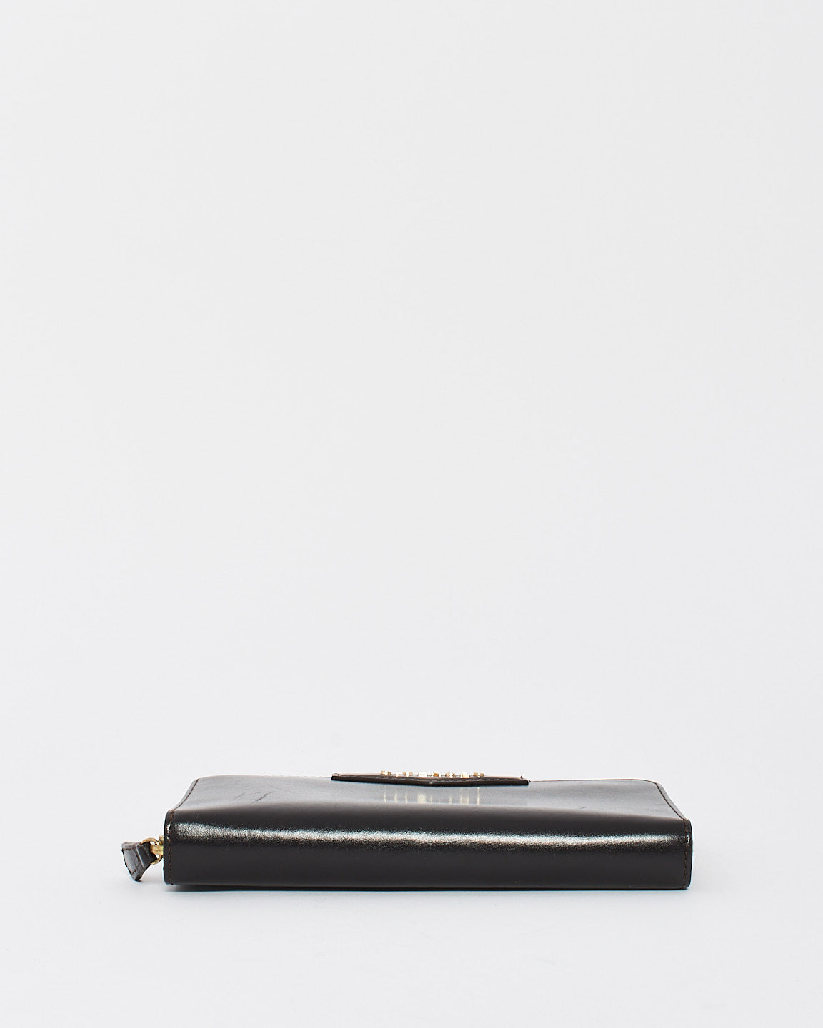 Givenchy Black Leather Long Zip Wallet