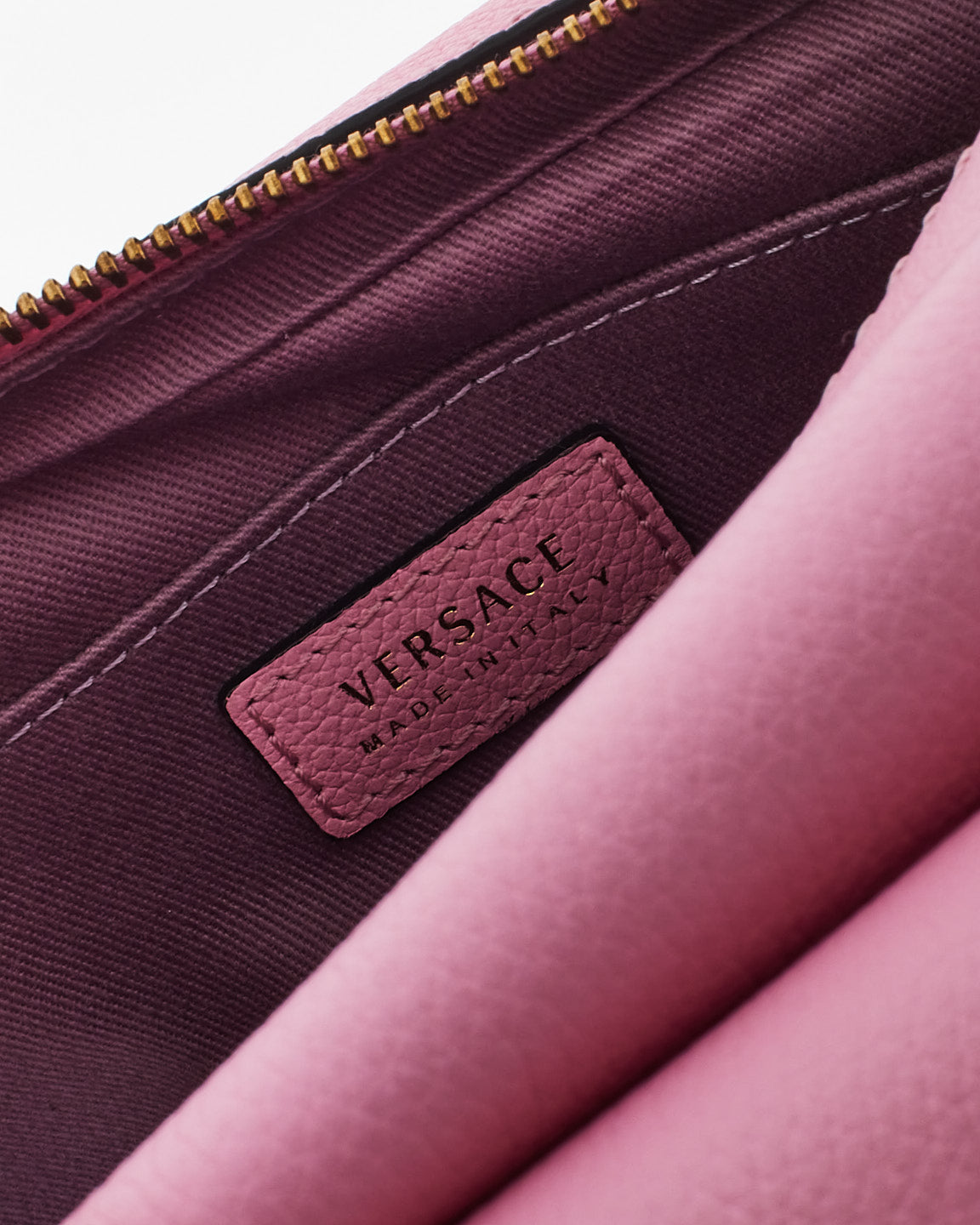 Versace Pink Leather Medusa Camera Bag