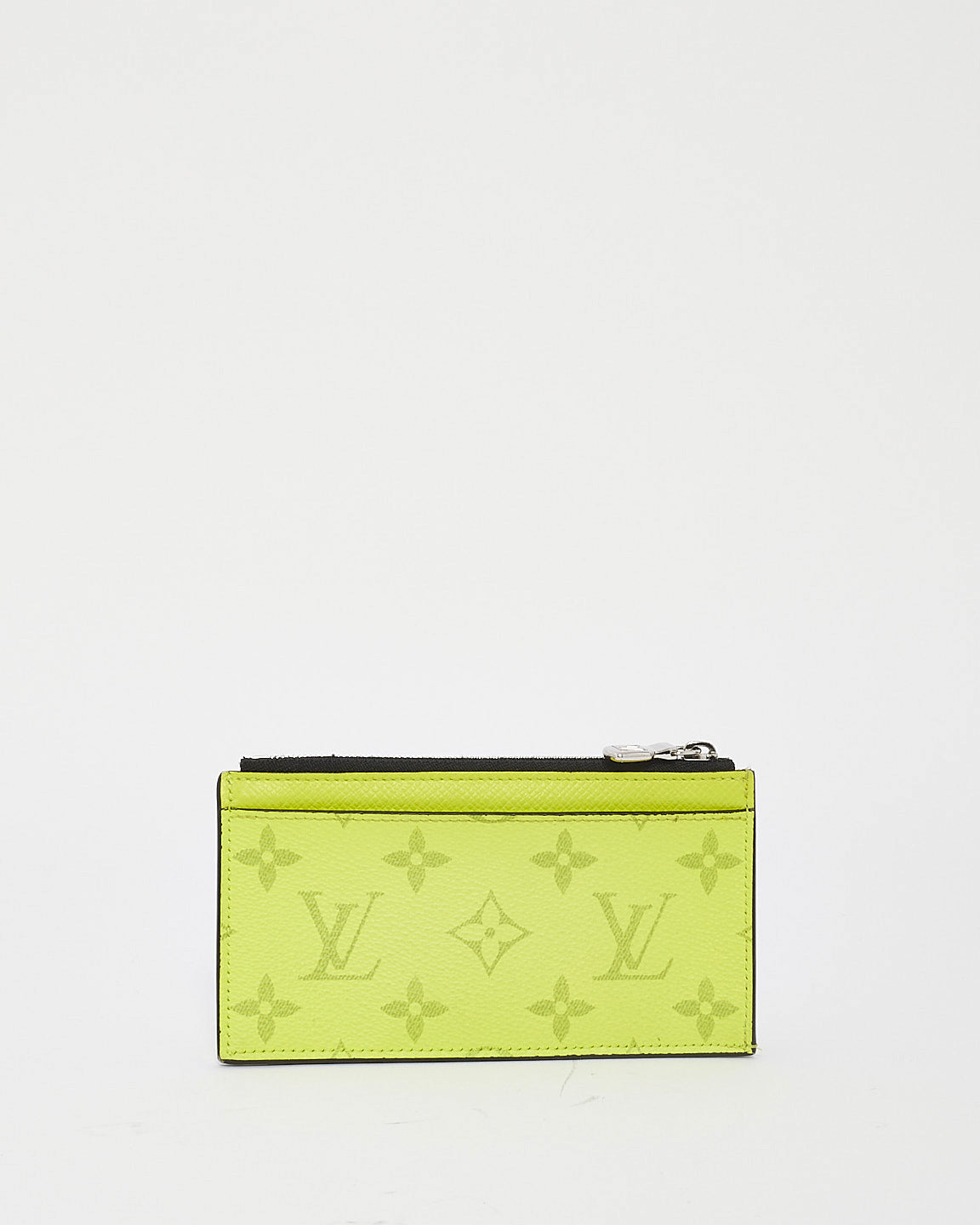 Porte-cartes Zippy en toile et cuir monogramme jaune fluo Louis Vuitton