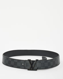 Louis Vuitton Matte Black Monogram Belt Size 95/38