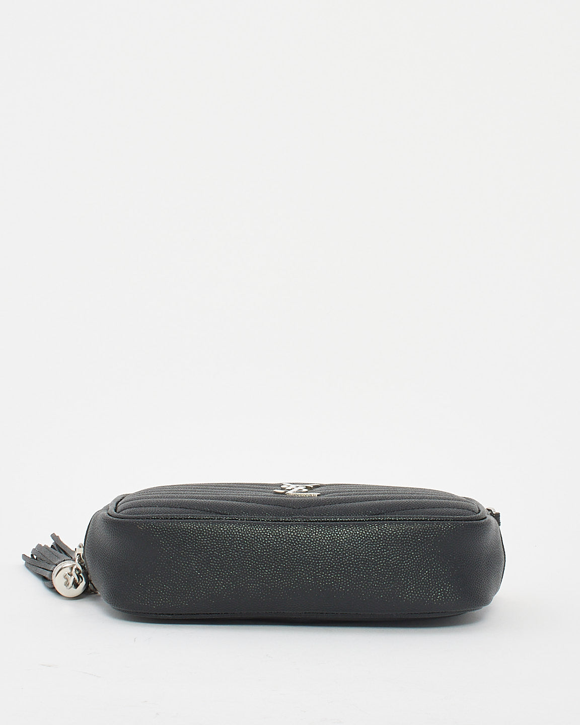 Saint Laurent Black Quilted Leather Mini Lou Camera Bag