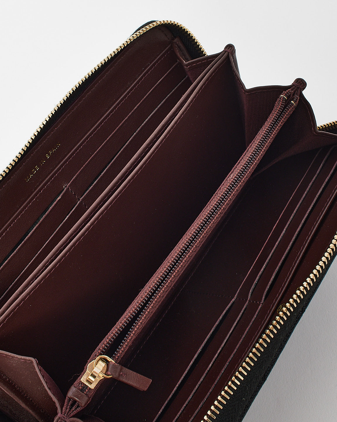 Chanel Black Quilted Caviar Classic Long Zipped Wallet