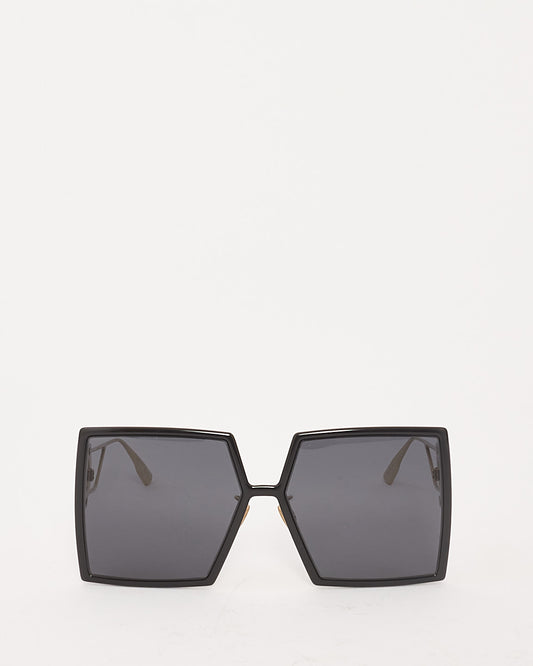 Dior Black Acetate Square Frame 30 Montaigne SU Sunglasses