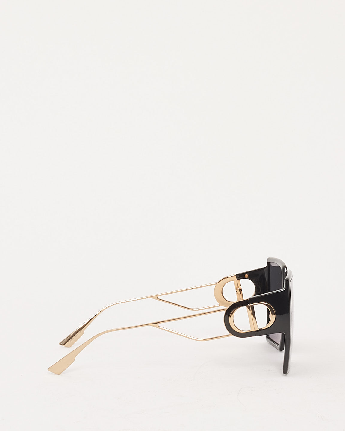 Dior Black Acetate Square Frame 30 Montaigne SU Sunglasses