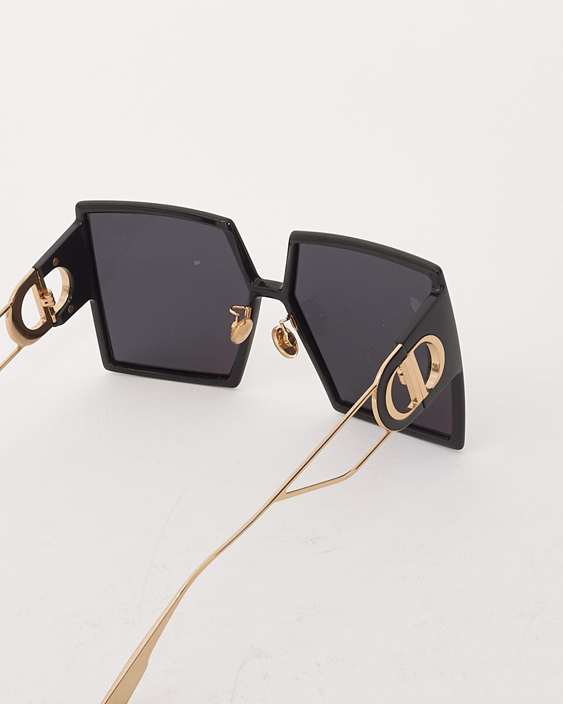 Dior Black Acetate Square Frame 30 Montaigne SU Sunglasses