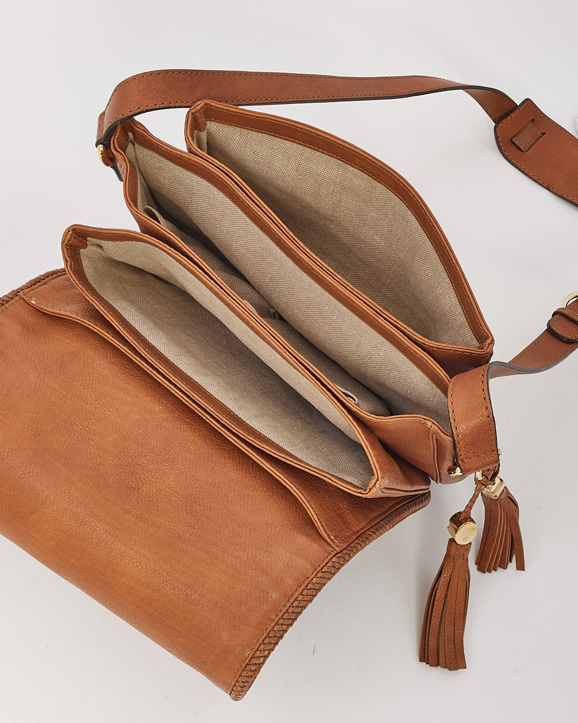 Gucci Tan GG Monogram Canvas Marrakech Messenger Bag