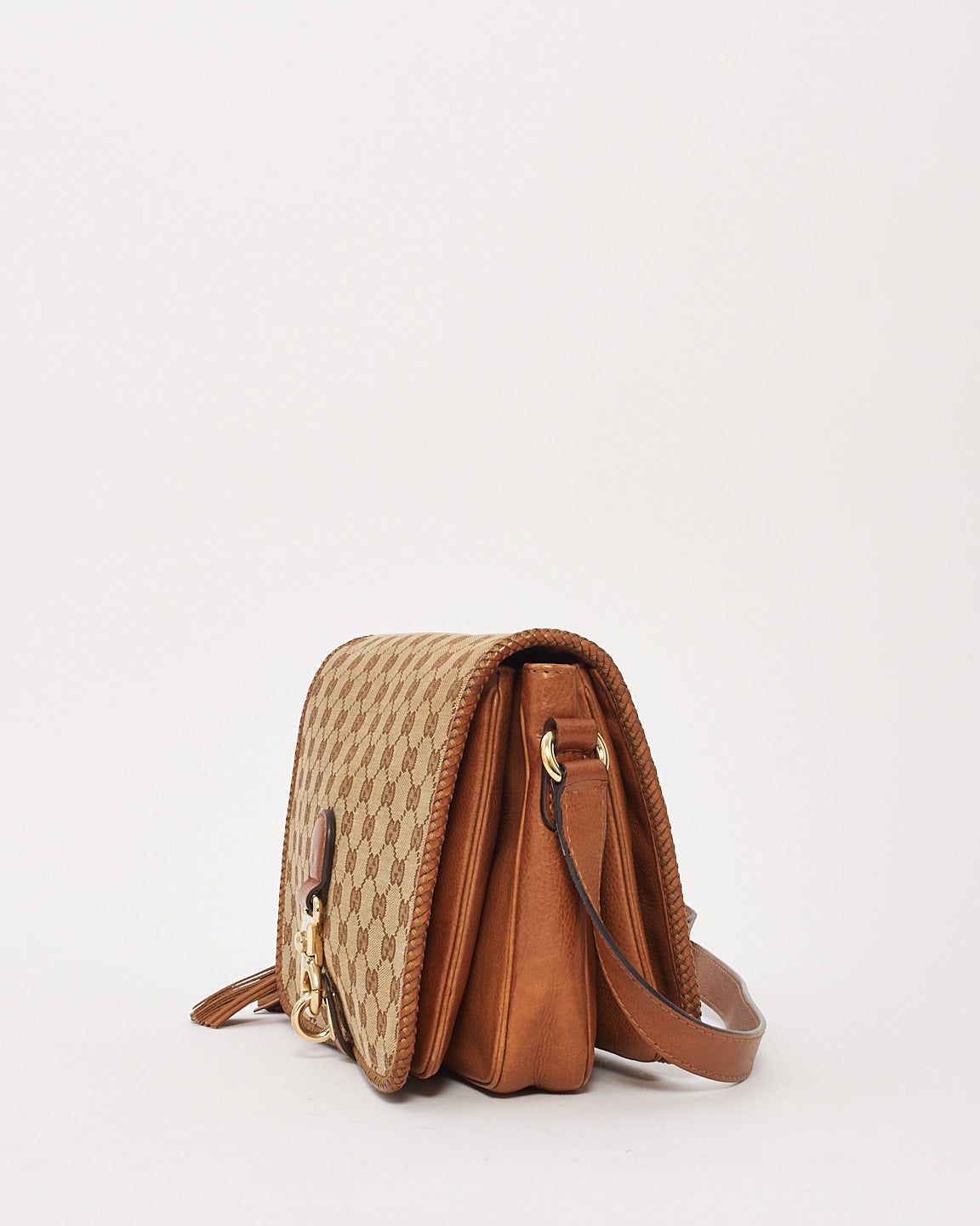 Gucci Tan GG Monogram Canvas Marrakech Messenger Bag