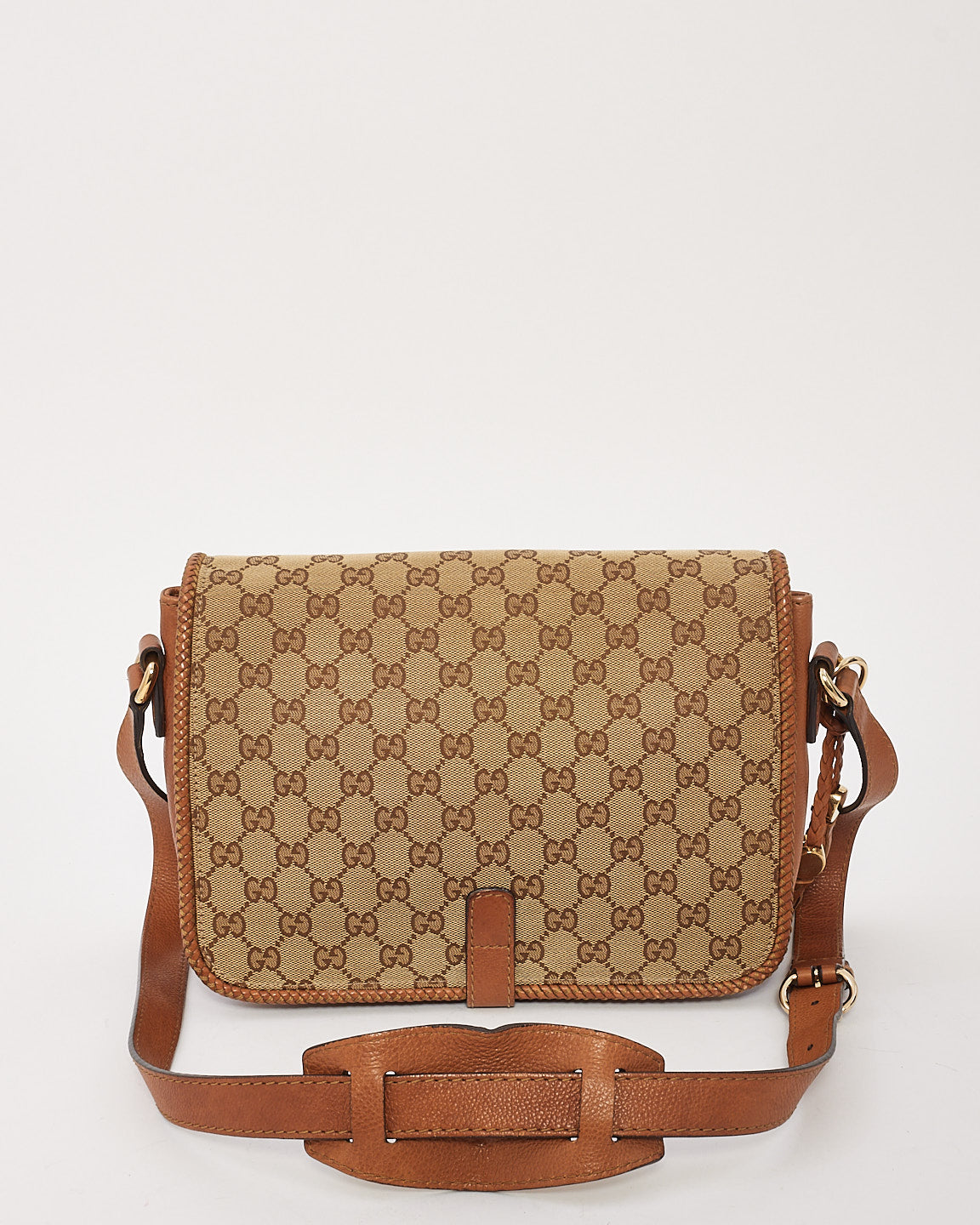 Gucci Tan GG Monogram Canvas Marrakech Messenger Bag