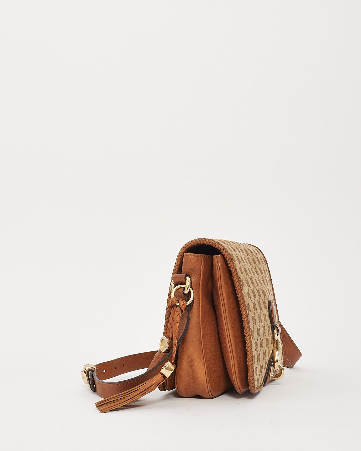 Gucci Tan GG Monogram Canvas Marrakech Messenger Bag