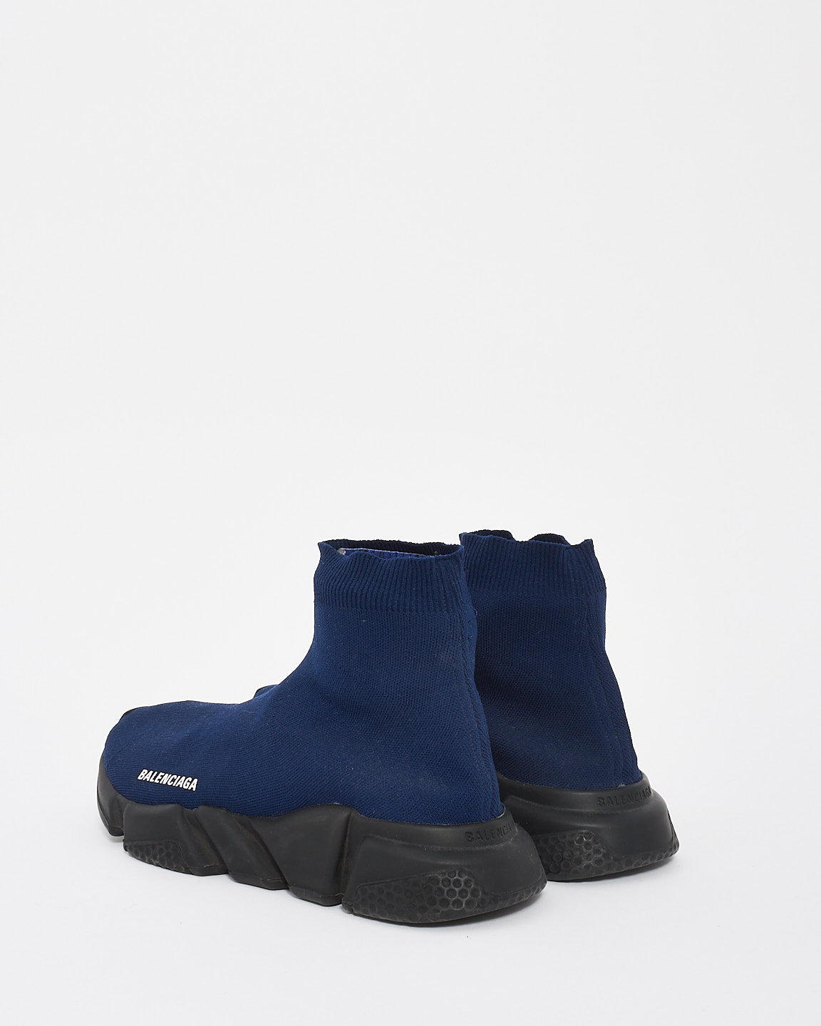 Balenciaga Blue Fabric Sock Speed Sneakers - 41