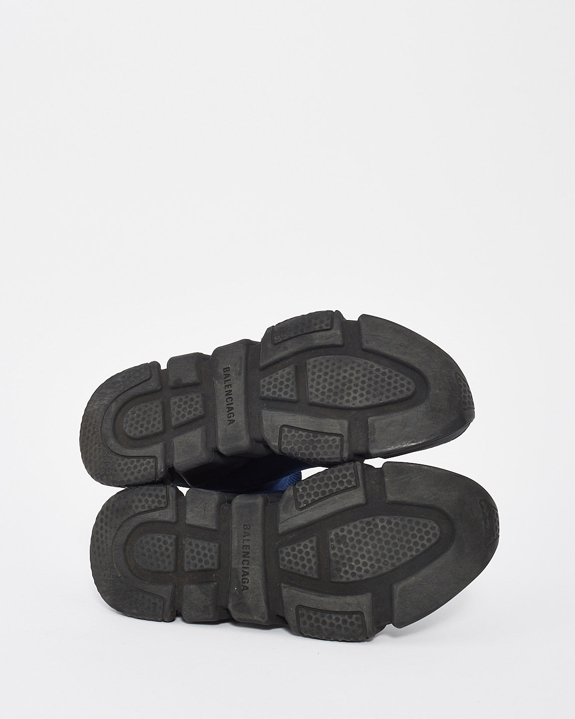 Balenciaga Blue Fabric Sock Speed Sneakers - 41