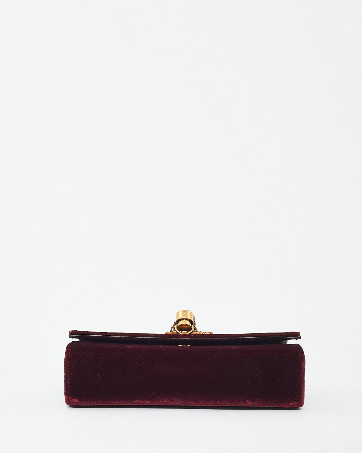 Saint Laurent Burgundy Velvet Small Kate Tassel Chain Shoulder Bag
