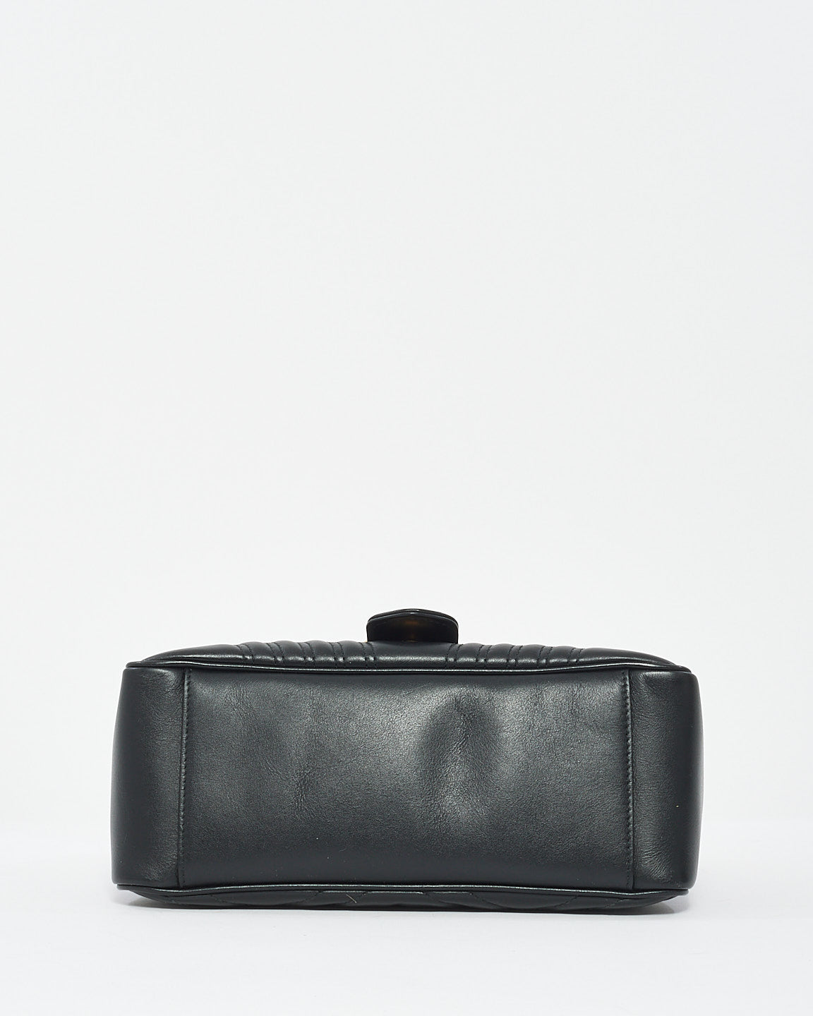 Petit sac à poignée supérieure GG Marmont en cuir matelssé noir Gucci