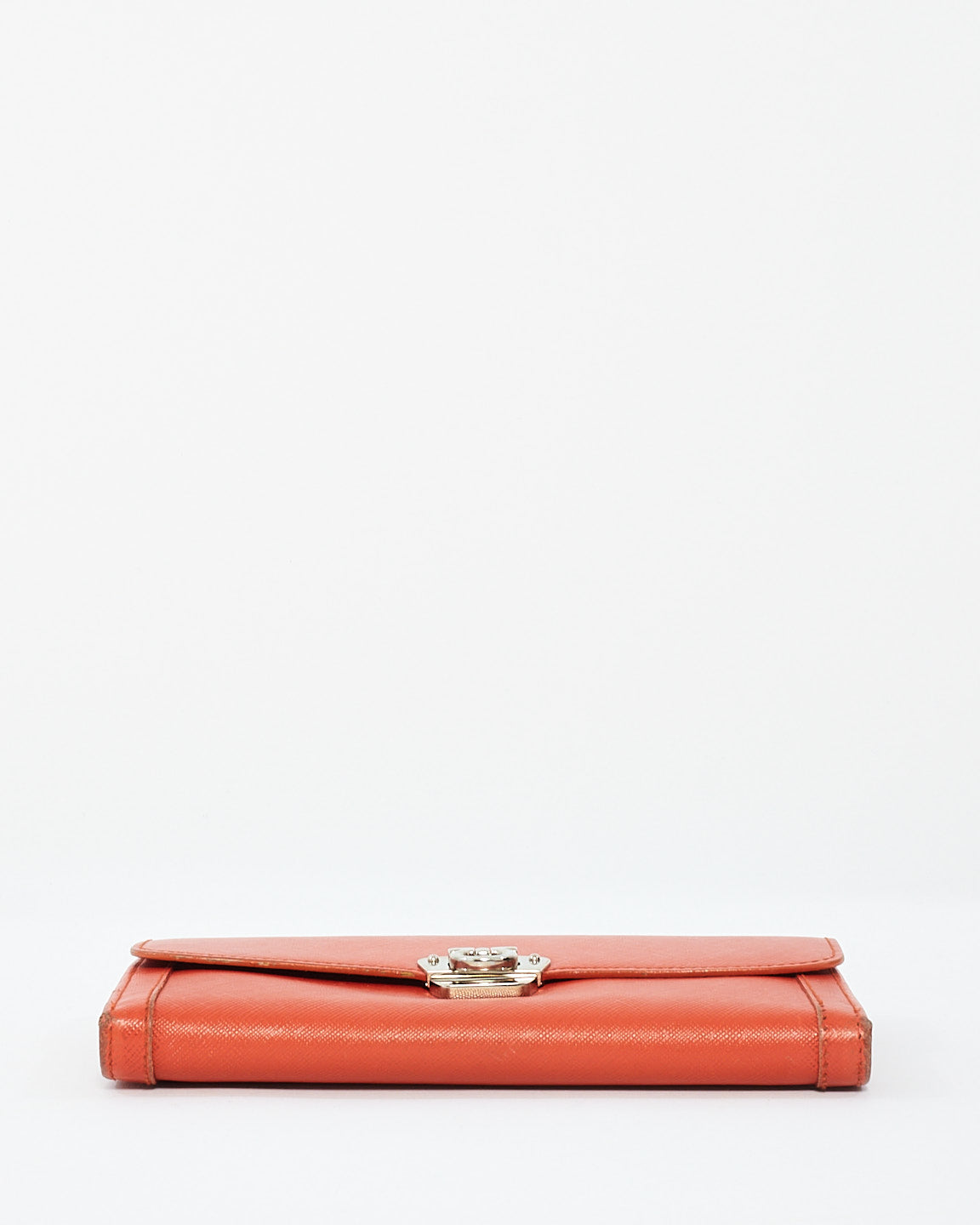 Portefeuille long en cuir rouge Salvatore Ferragamo