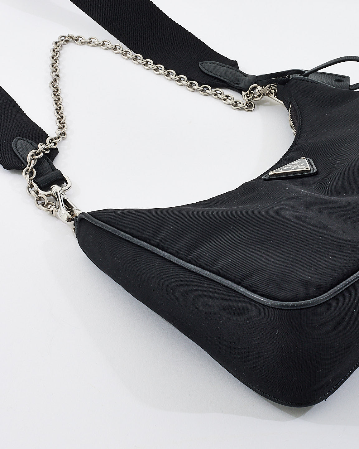 Prada Black Nylon Tessuto 2005 Re-edition Crossbody Bag