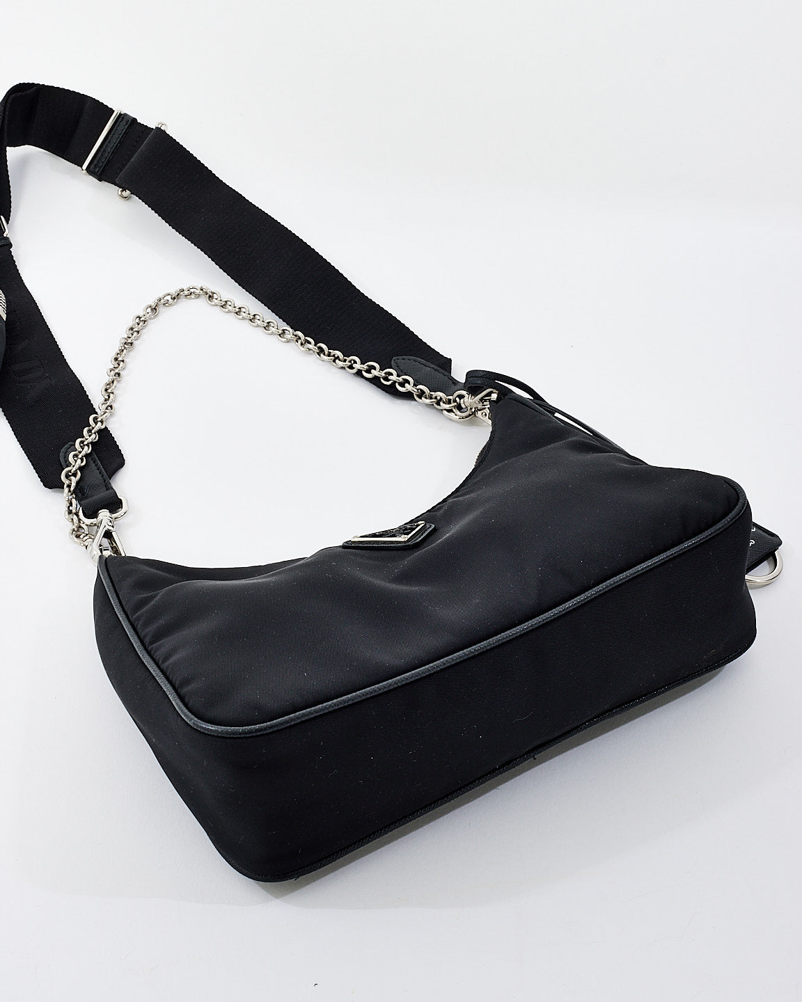 Prada Black Nylon Tessuto 2005 Re-edition Crossbody Bag
