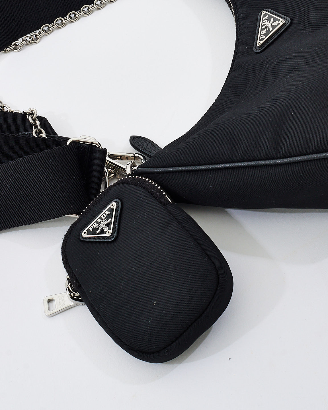 Prada Black Nylon Tessuto 2005 Re-edition Crossbody Bag