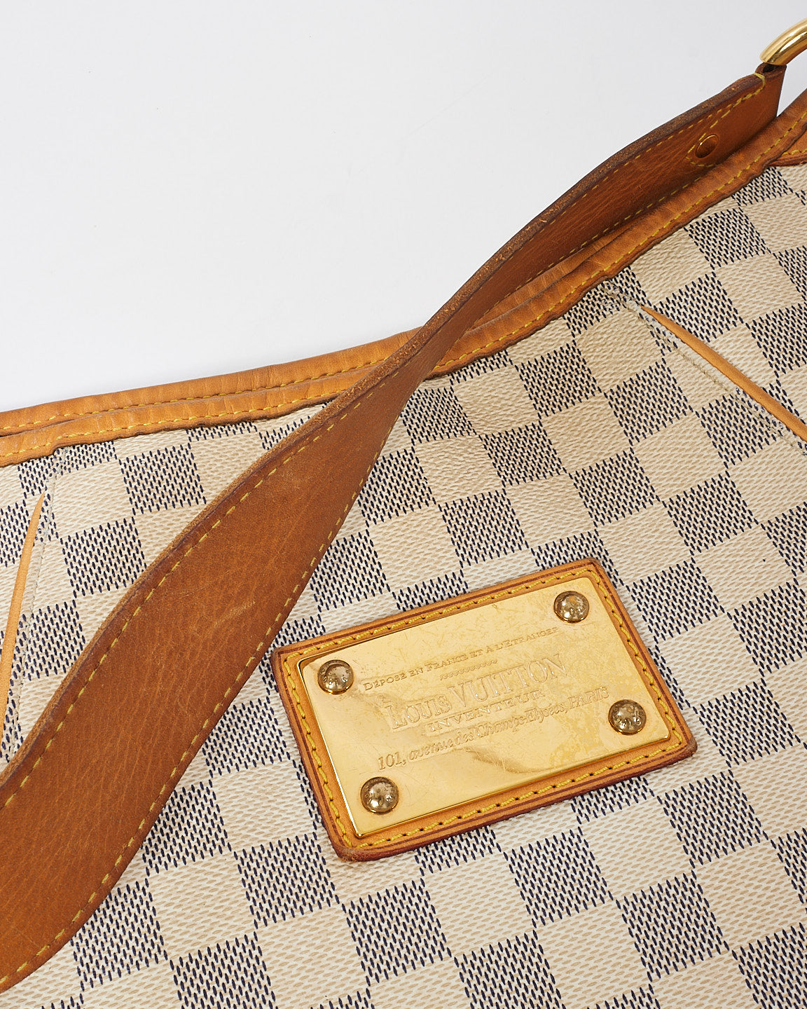 Louis Vutton Damier Azur Canvas Galleria GM Bag