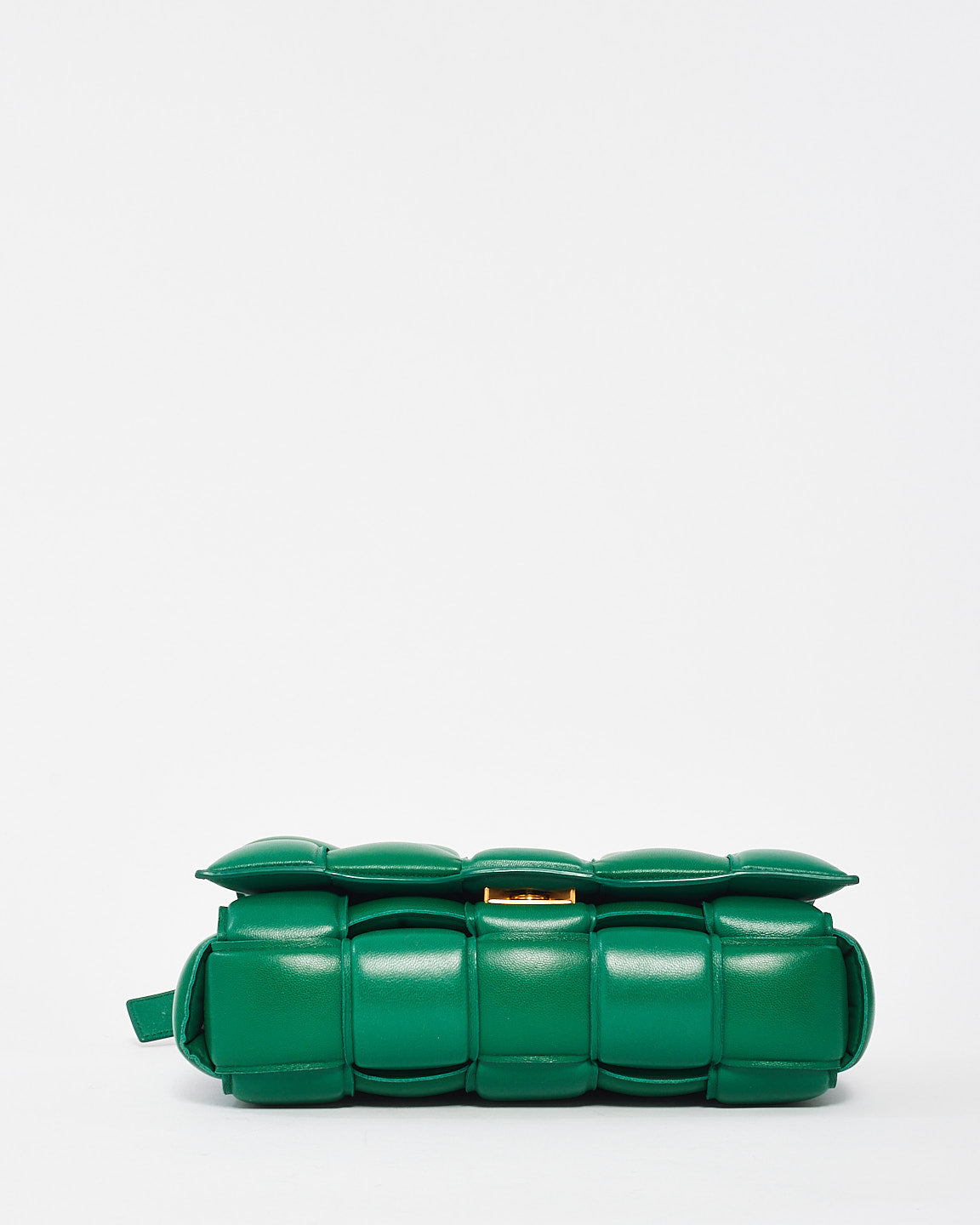 Bottega Veneta Dark Green Intrecciato Padded Cassette Crossbody Bag