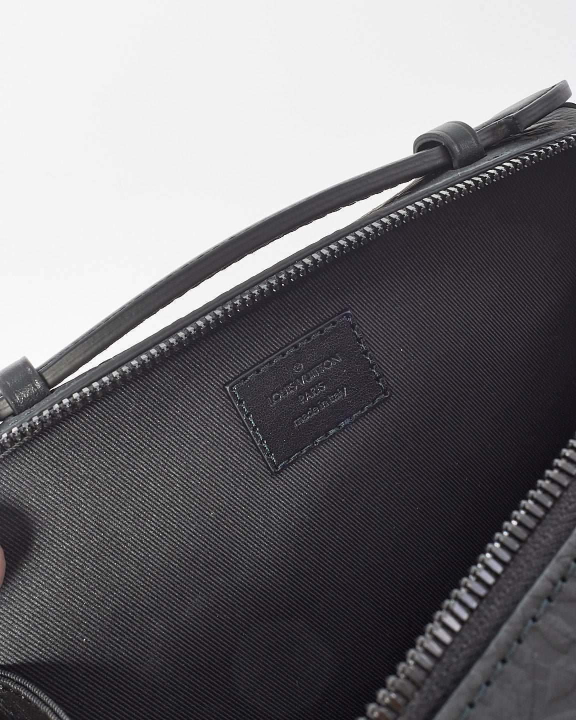 Louis Vuitton Black Monogram Embossed Taurillon Leather Soft Handle Trunk Crossbody
