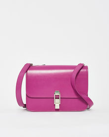  Saint Laurent Fuchsia Pink Smooth Box Leather Le Carre Bag