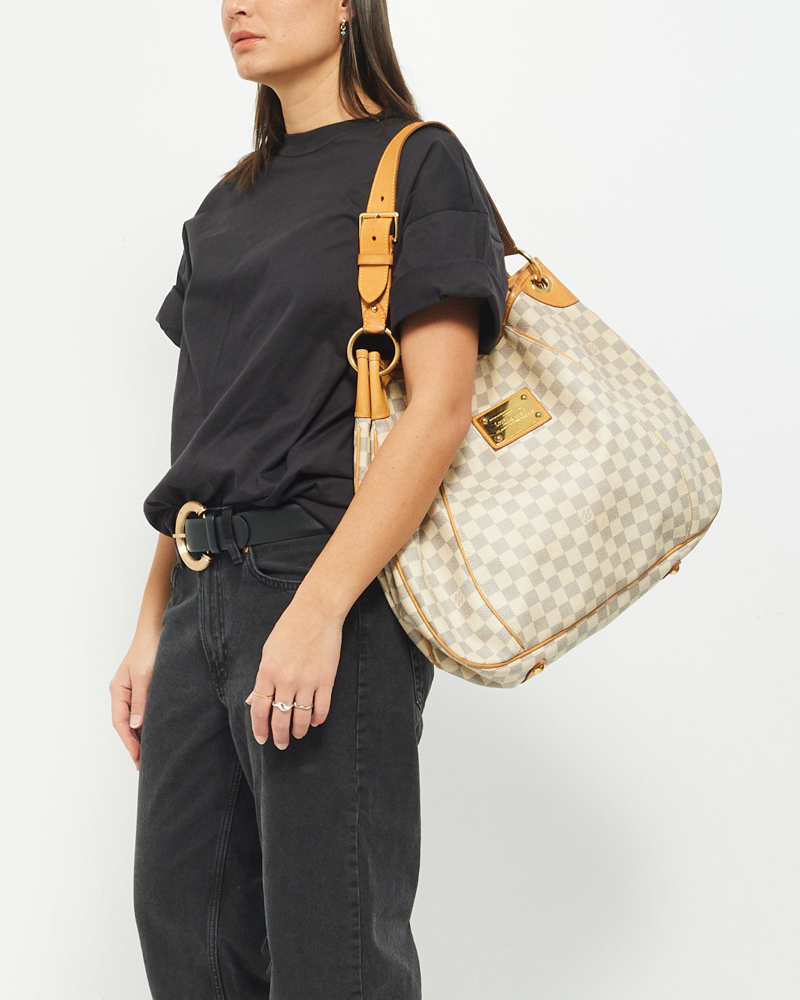 Louis Vutton Damier Azur Canvas Galleria GM Bag