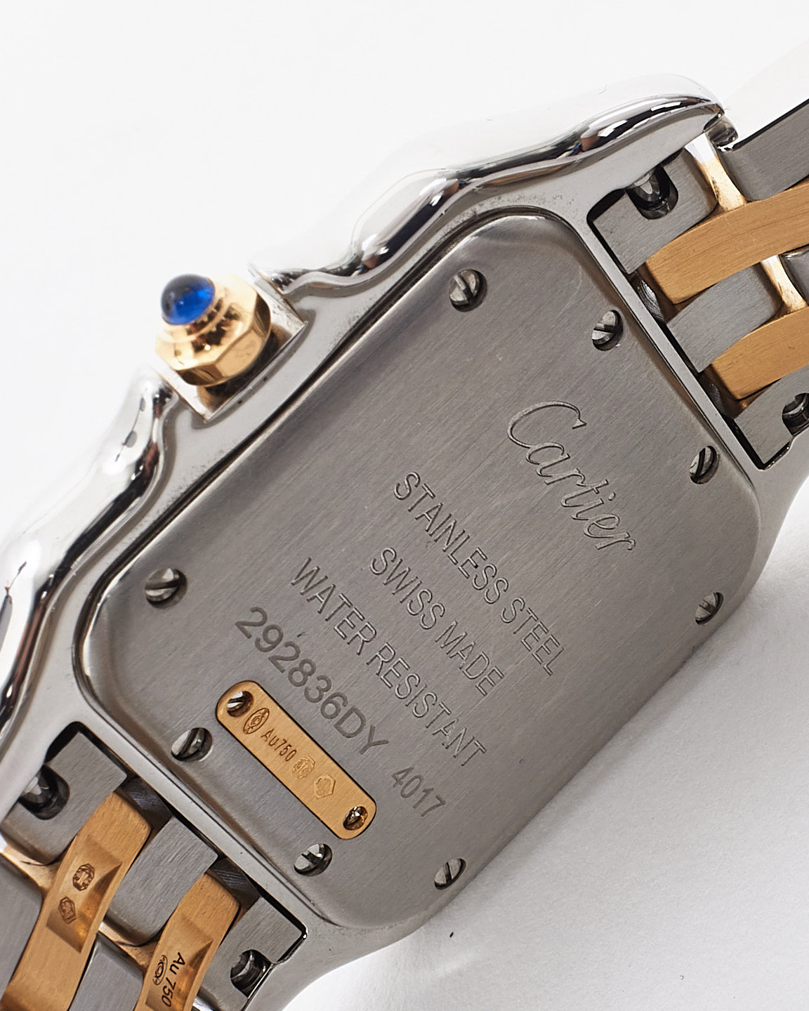 Cartier Yellow Gold & Stainless Steel Panthere Medium Model Quartz 37MM Watch