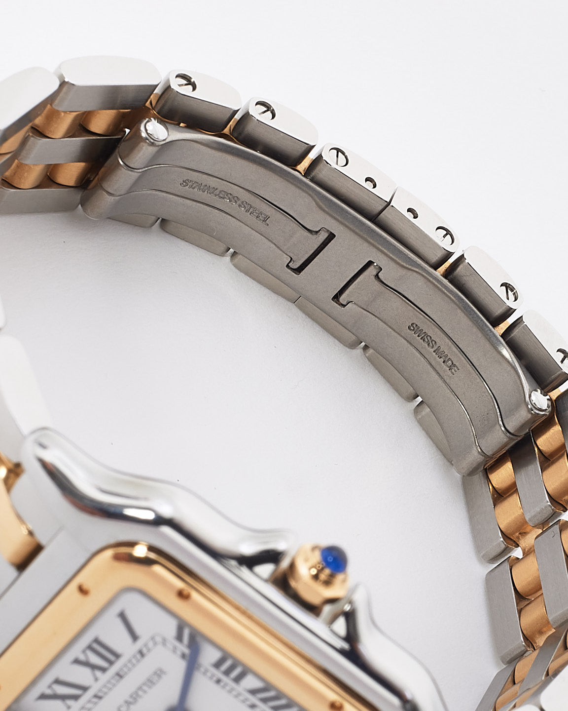 Cartier Yellow Gold & Stainless Steel Panthere Medium Model Quartz 37MM Watch