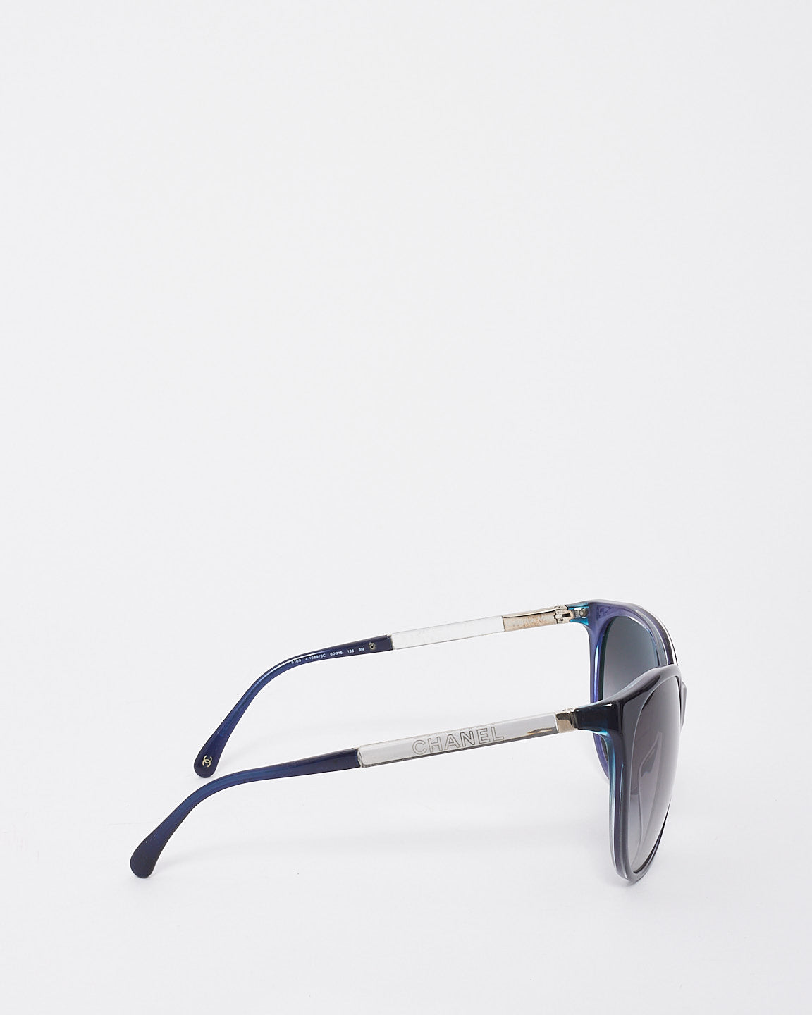 Chanel Blue Acetate Cat Eye Frame Collection Mirror Sunglasses - 5169