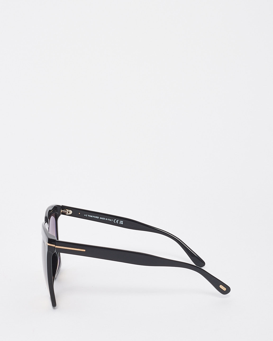 Tom Ford Black Acetate Square Frame Sabrina Oversize Sunglasses - TF764