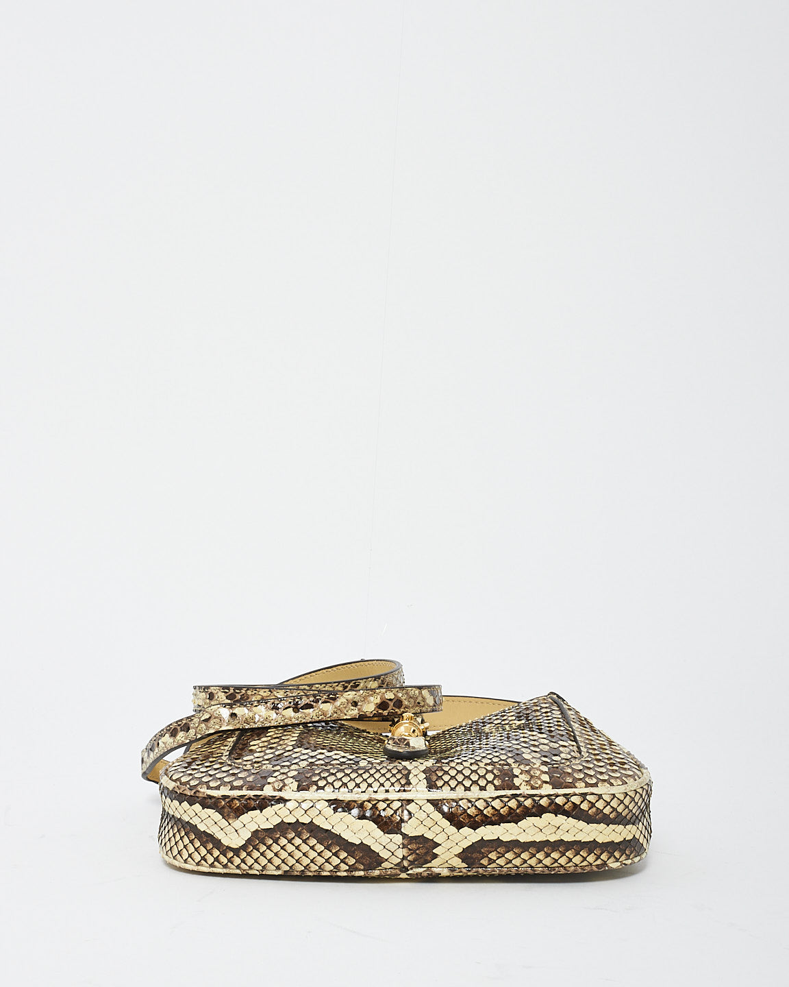 Gucci Beige/Brown Python Skin Leather Mini Jackie 1961 Bag