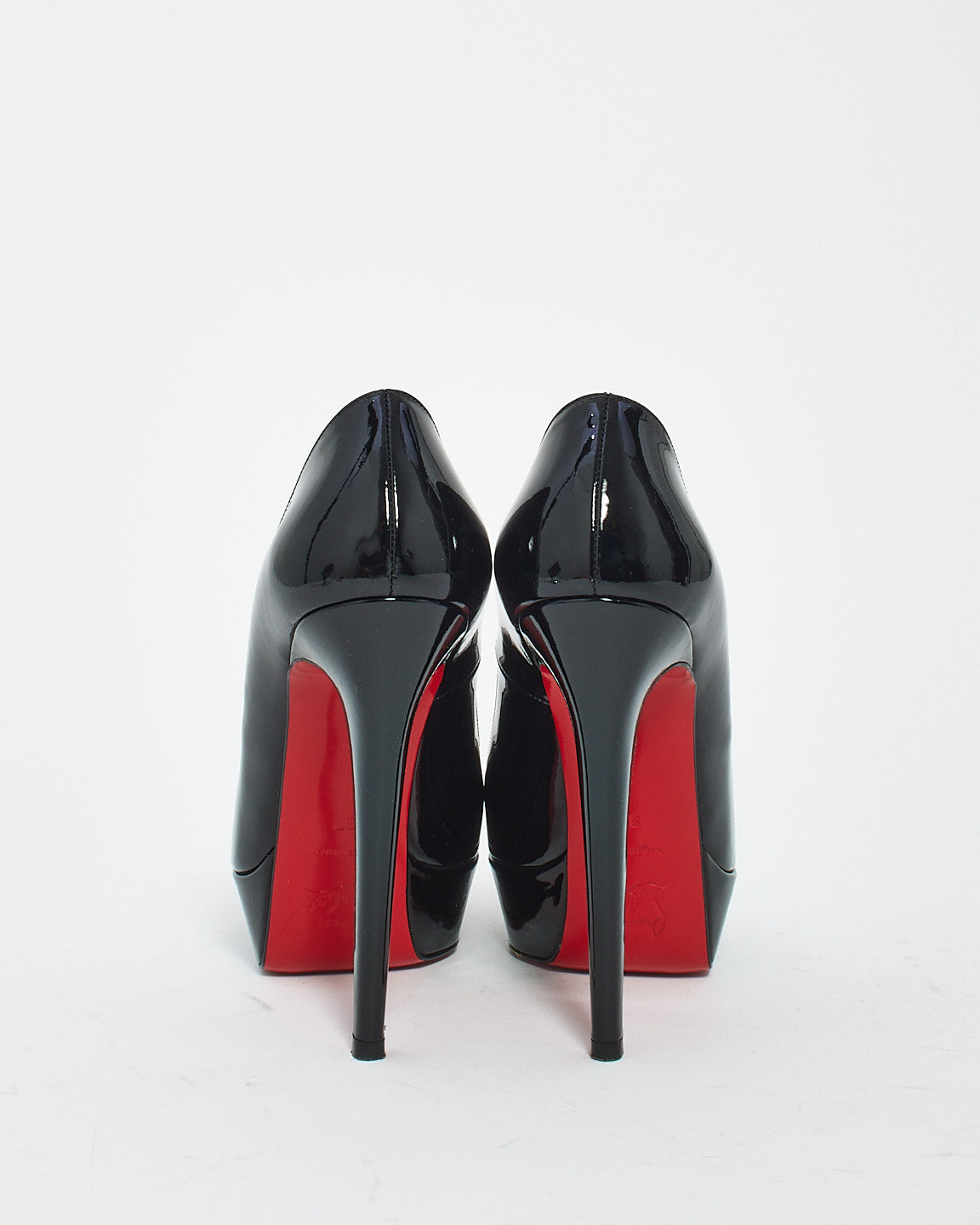 Christian Louboutin Plate-forme vernie noire Bianca 120 mm Escarpins - 37