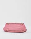 Valentino Pink Leather Rockstud Tote Bag