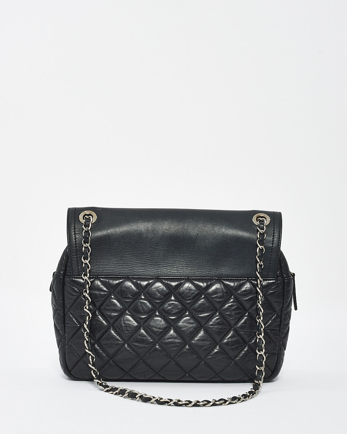Chanel Black Quillted Leather Easy Zip Shoulder Bag with SHW