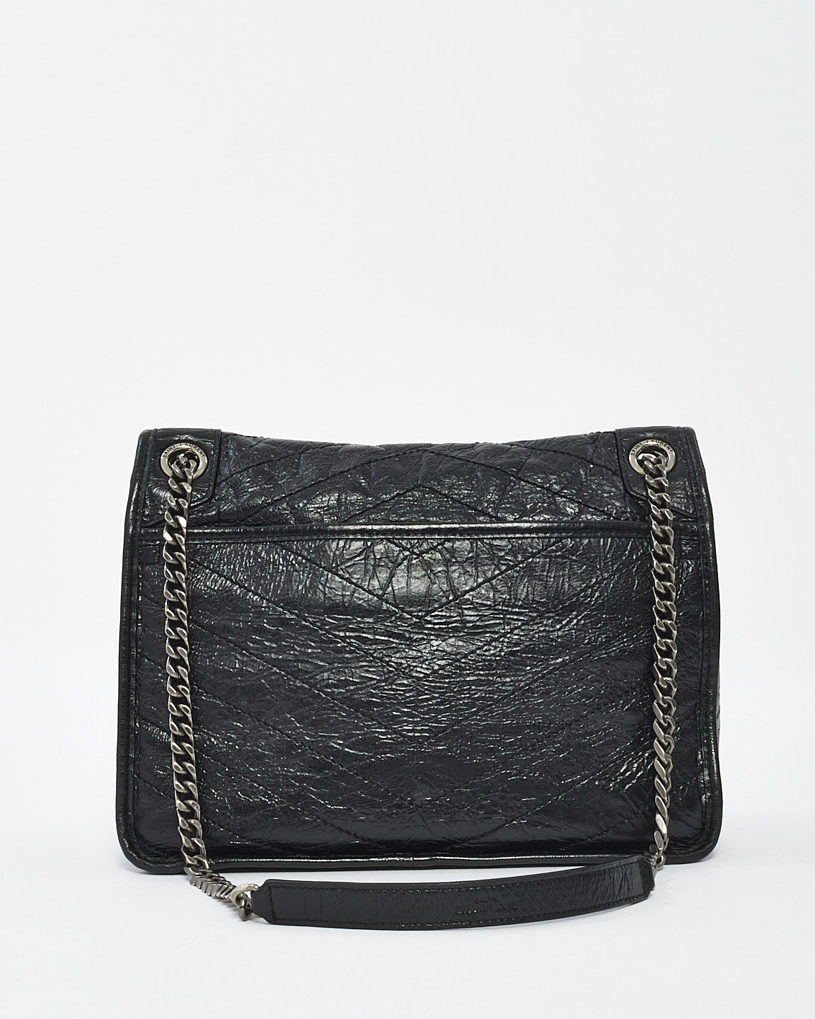 Saint Laurent Black Vintage Leather Medium Nikki Shoulder Bag