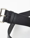 Gucci Black & Yellow Patent Leather Game Patch Belt Bag - 95/38