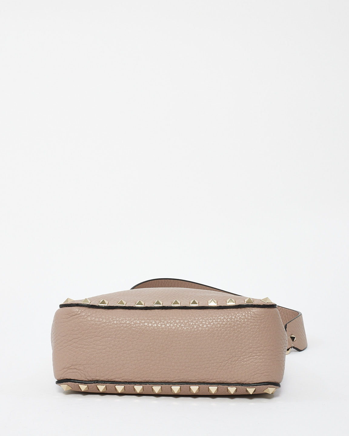 Sac à bandoulière Rockstud en cuir rose blush Valentino